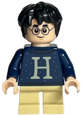 Preowned LEGO® Minifigure – Harry Potter hp206 Harry Potter Dark Blue Sweater w/Letter H Ta