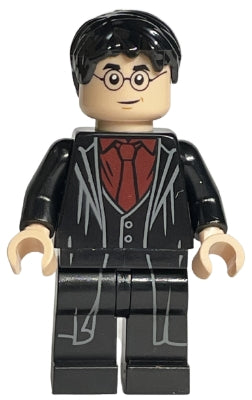 Preowned LEGO® Minifigure – Harry Potter hp232 Harry Potter Dark Red Shirt and Tie Black Ro