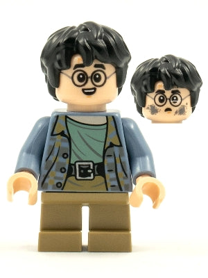 Preowned LEGO® Minifigure – Harry Potter hp256 Harry Potter Sand Blue Jacket Dark Tan Short