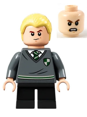 Preowned LEGO® Minifigure – Harry Potter hp267 Draco Malfoy Slytherin Sweater w/Crest Black