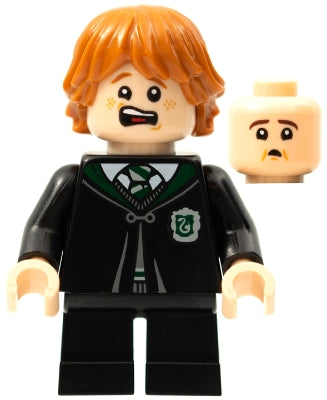 Preowned LEGO® Minifigure – Harry Potter hp287 Ron Weasley Black Slytherin Robe and Short L