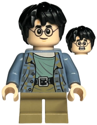 Preowned LEGO® Minifigure – Harry Potter hp316 Harry Potter Sand Blue Jacket Dark Tan Short