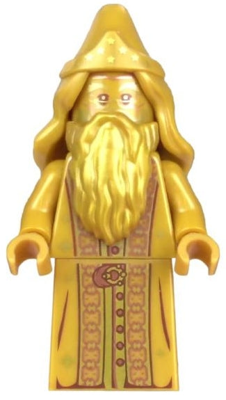 Preowned LEGO® Minifigure – Harry Potter hp322 Albus Dumbledore 20th Anniversary Pearl Gold
