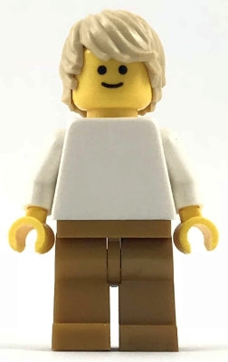 Preowned LEGO® Minifigure – Building Bigger Thinking pln189 Plain White Torso w/White Arms