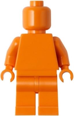 Preowned LEGO® Minifigure – Educational & Dacta pln197 Plain Orange Torso Orange Legs Orang